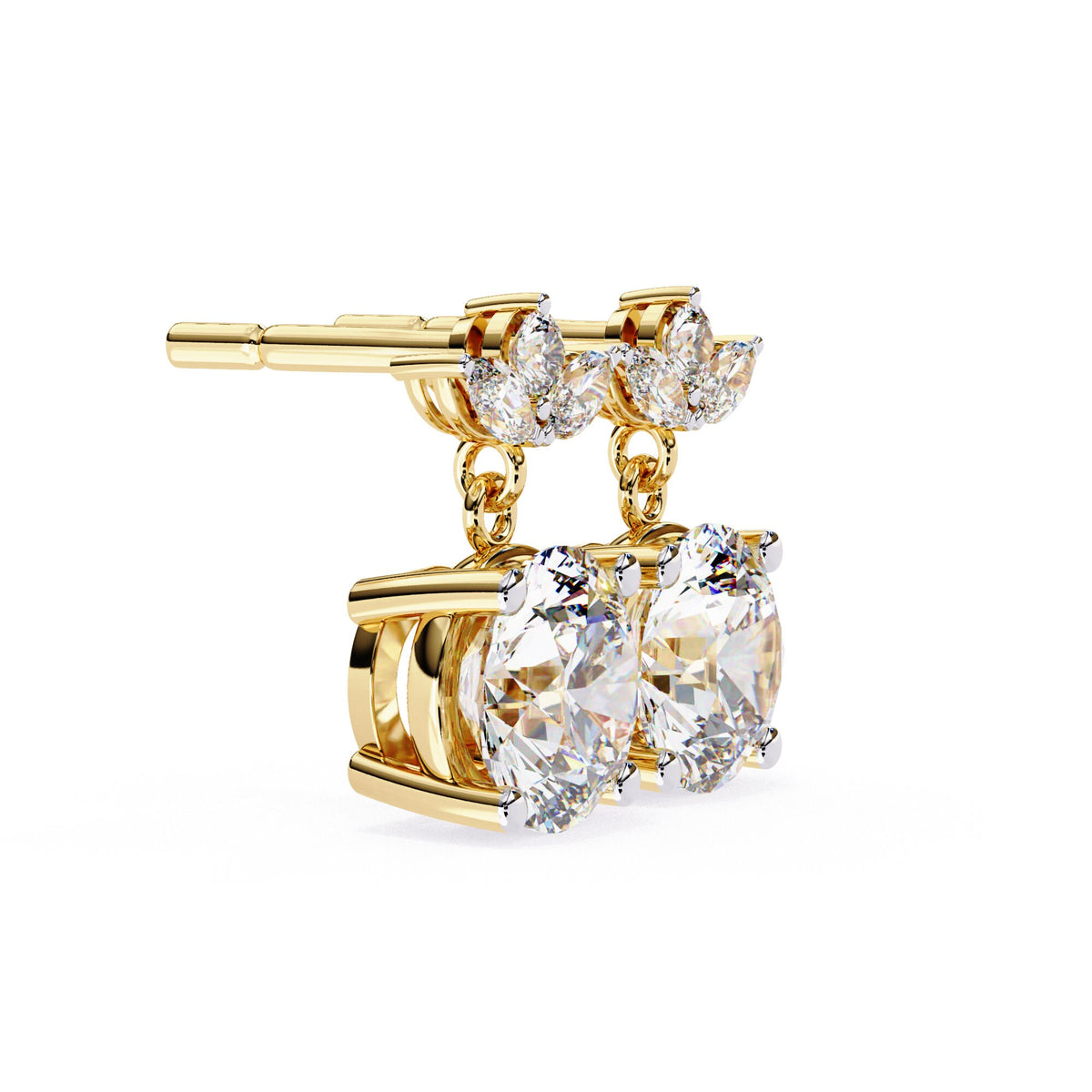 Featuring a pushback closure for secure and comfortable wear, these multi-stone earrings are an exquisite birthday gift or a splendid addition to any jewelry collection.