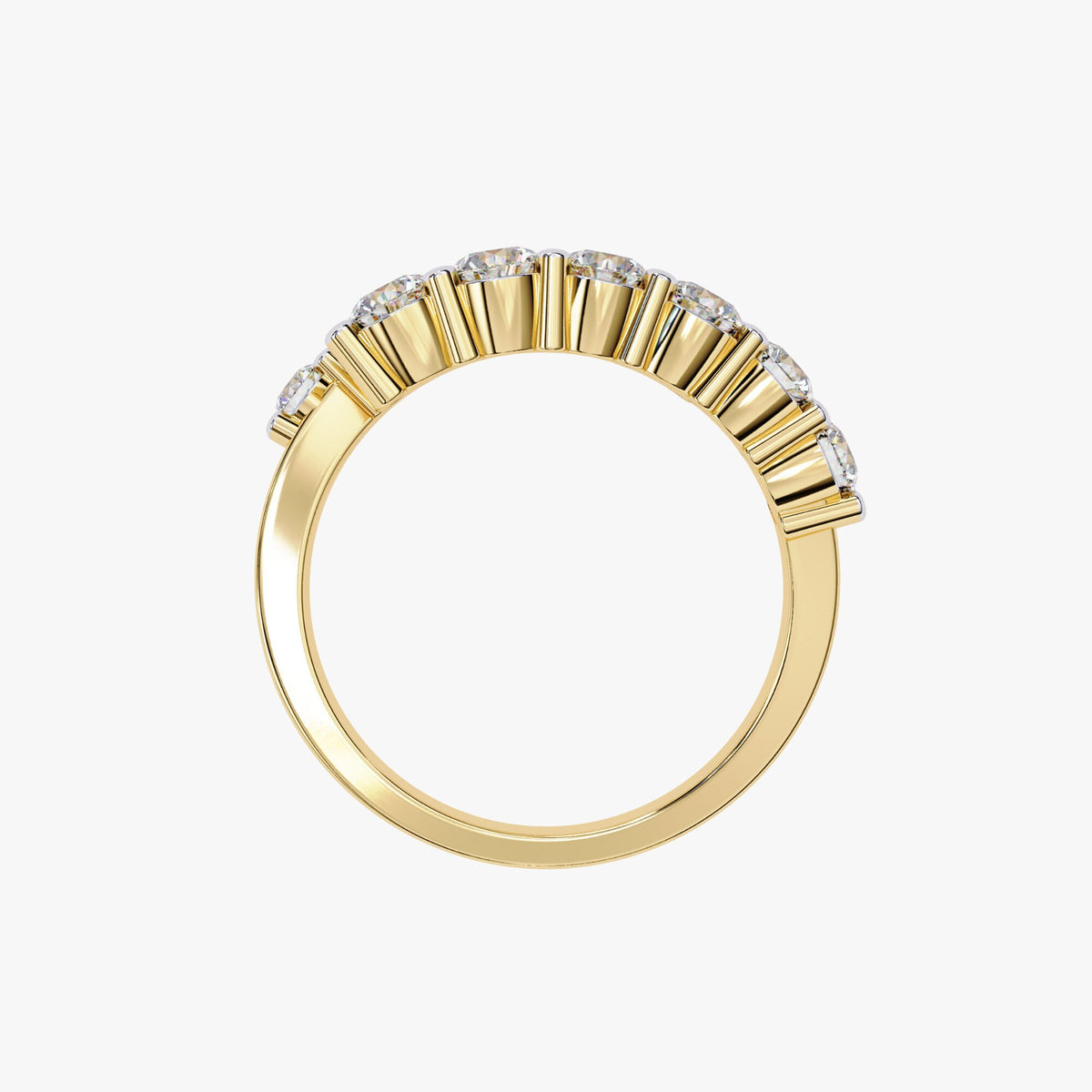1.30 Ct Natural Diamond 14K Gold Open Twist Ring