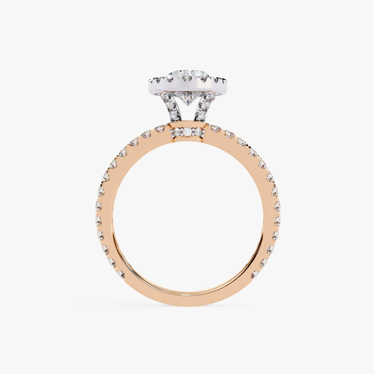 1.8 Ct Oval Lab Grown Diamond Engagement Ring, 14k Real Gold Promise Ring, Half Eternity Band Ring, Solitaire Ring, Proposal Engraved Ring