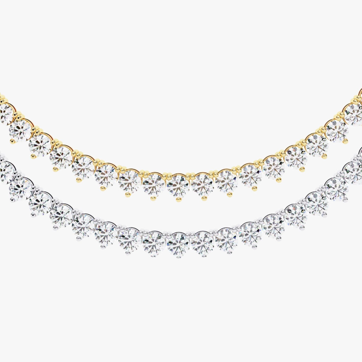 5 Ct Diamond Tennis Necklace 17inch Diamond Tennis Necklace 14K Gold Natural Diamond Necklace Beautiful White Diamond for men women choker