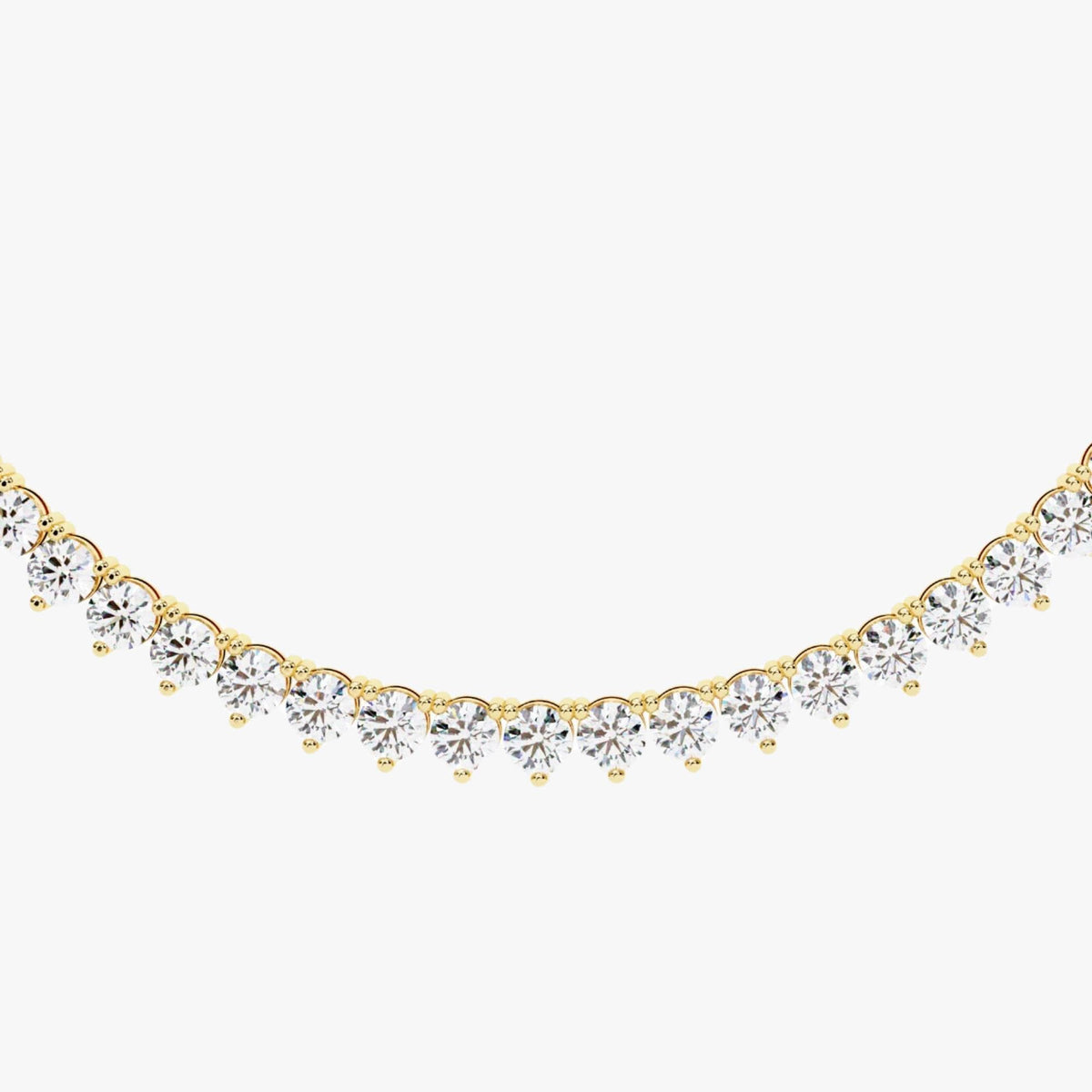 5 Ct Diamond Tennis Necklace 17inch Diamond Tennis Necklace 14K Gold Natural Diamond Necklace Beautiful White Diamond for men women choker