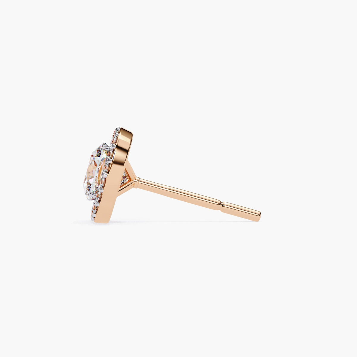 Cushion Cluster Lab Grown Diamond Stud Earrings, 14k Gold Square Dainty Elegant Stud Wedding Bridal Bridesmaid Jewelry, Perfect For Everyday