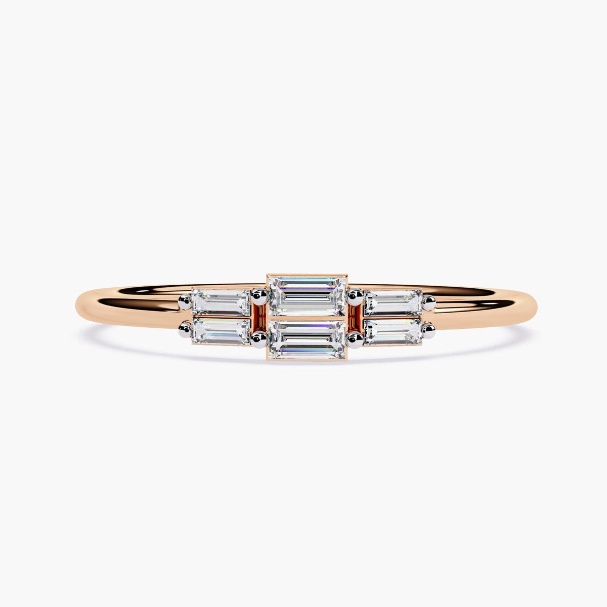 Fine Jewelry Collection Dainty Gold Band Ring Lab Grown Diamond Design Modern Stackable Style Perfect Birthday Gift Elegant Wedding Band Beautiful Anniversary Present Premium Quality Construction White Yellow Rose Gold Options Engagement