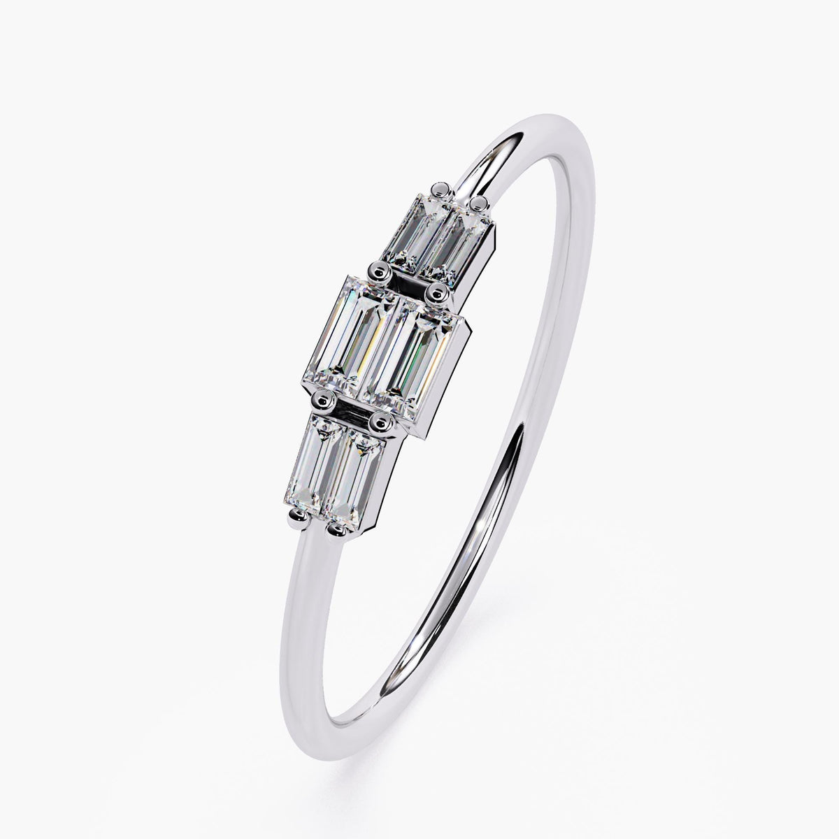 Fine Jewelry Collection Dainty Gold Band Ring Lab Grown Diamond Design Modern Stackable Style Perfect Birthday Gift Elegant Wedding Band Beautiful Anniversary Present Premium Quality Construction White Yellow Rose Gold Options Engagement