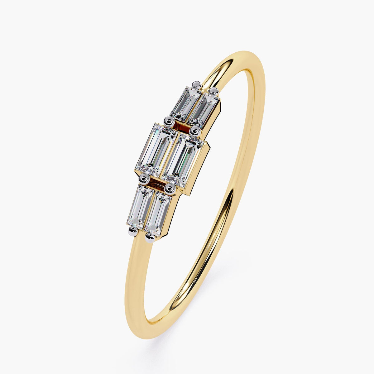 Lab Grown Diamond Ring Dainty Gold Band Collection Premium Anniversary Gift Elegant Stackable Design Modern Wedding Band Perfect Birthday Present Fine Jewelry Essential Beautiful Engagement Ring White Yellow Rose Gold Options Minimalist
