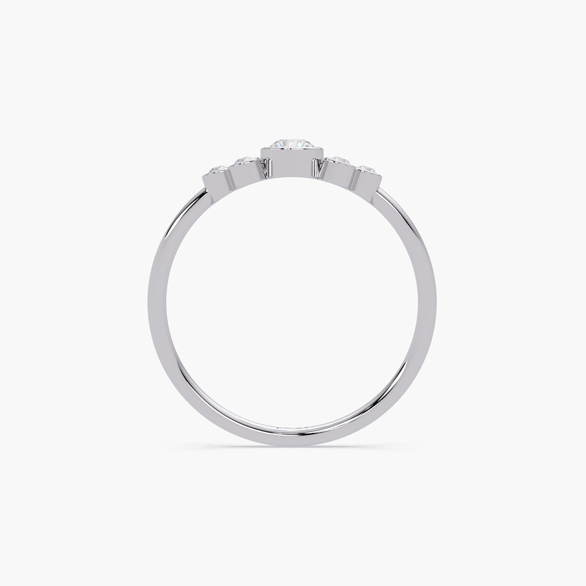 This bubble ring is a true statement piece! Crafted in 14K solid gold, it features a stunning arrangement of seven round brilliant diamonds in a playful, bezel-set design. Its polished finish and dainty band make it ideal for everyday wear, while still packing all the sparkle and charm you could ask for.