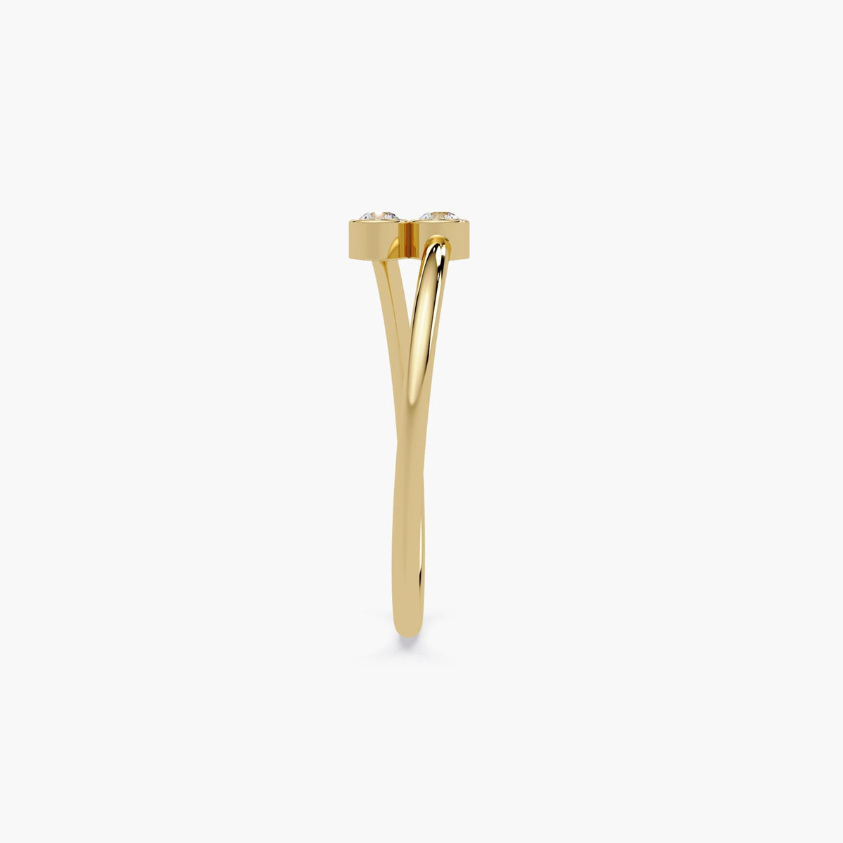 Gift-ready 14k diamond bypass ring in elegant Jewel Frost packaging.