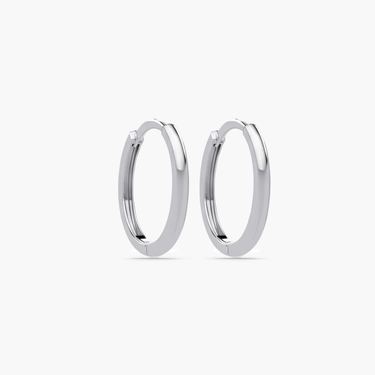 Gold Huggies / 14k Solid Gold Plain Huggies / Solid Gold Mini Hoops / Mini Gold Huggies / Tiny Gold Hoop Earrings / 11MM / 13MM and 15MM