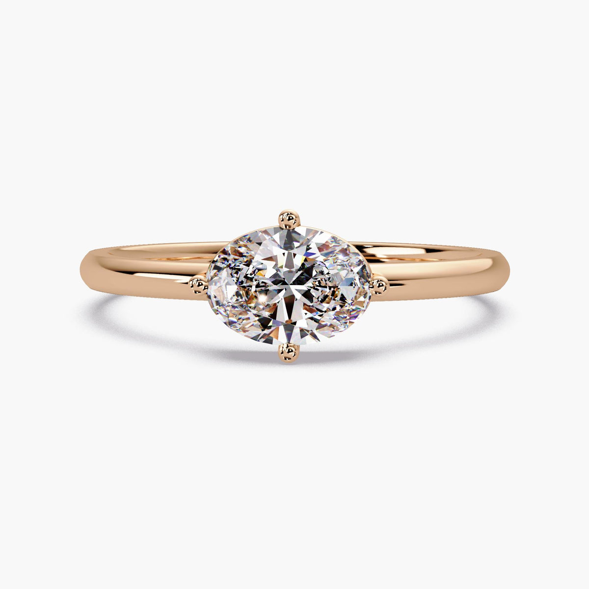 Oval Lab Created Dainty Ring / Solitaire Engagement Ring Thin Band / Petite Oval Ring / Lab Grown Oval Cut Ring / Solid Gold Oval Engagement Ring / Brilliant Cut Lab Diamond Ring / Oval Gold Wedding Rings / Oval Cut Diamond Minimalist Ring / Friendship Ring Diamond / Diamond Pinky Ring Yellow Gold / Gold Genuine Diamond