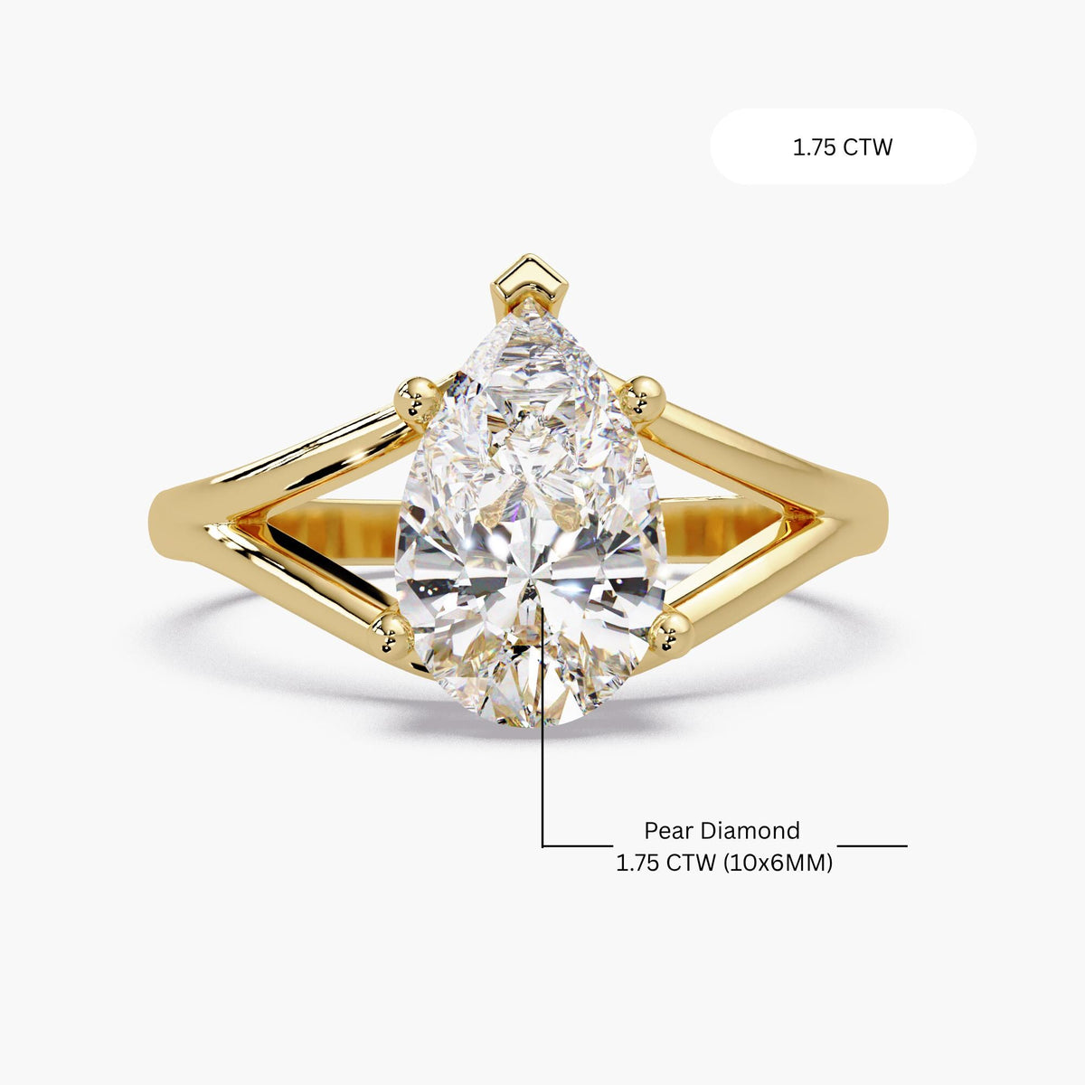 14K Gold Teardrop ring with chevron band, pear diamond ring big, teardrop ring lab grown, pear cut split shank, solitaire pear diamond ring, lab grown diamond pear cut, engagement pear ring for women, diamond rings pear, pear engagement ring lab diamond, 1.75 pear cut ring IGI, pear shape solitaire ring, lab pear solitaire ring, pear shape lab created diamond, promise ring teardrop