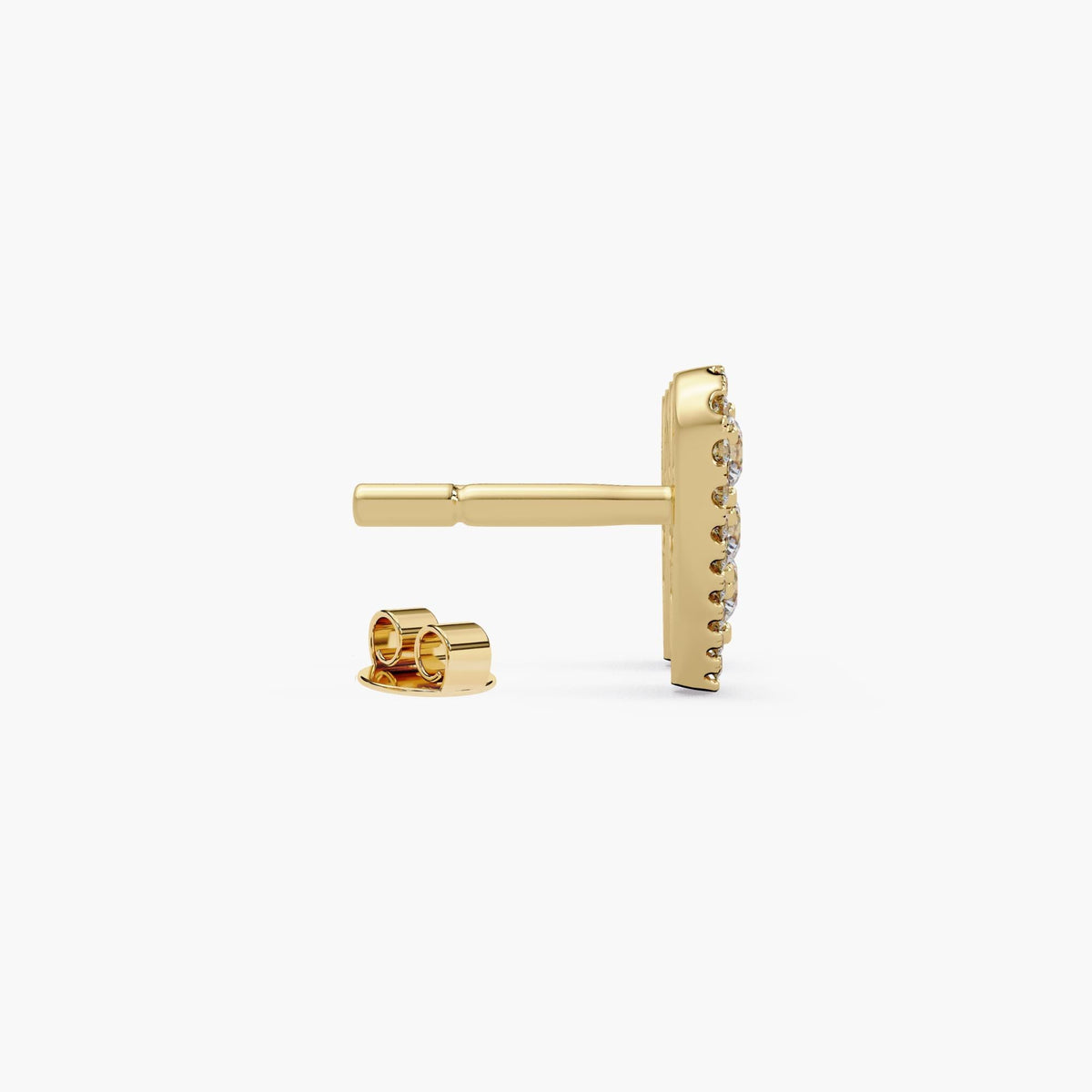 Heart Earring Gold Diamond / Diamond Heart Shaped Earring / Diamond Heart Studs / Heart Cut Earrings / Love Earrings