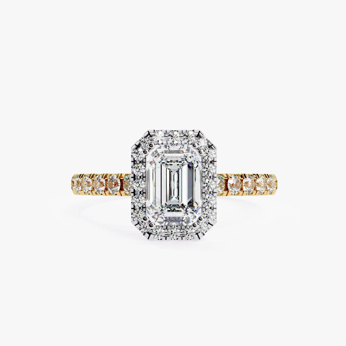 1.80 Ct Diamond Ring, 14K Diamond Ring, Lab Grown Diamond Ring, Emerald Diamond Ring, 14K Solid Gold Diamond Ring Emerald Cut Diamond Ring Bridal Emerald Cut, Everyday rings, Diamond Ring, Everyday Jewelry, Emerald Diamond, Minimalist rings