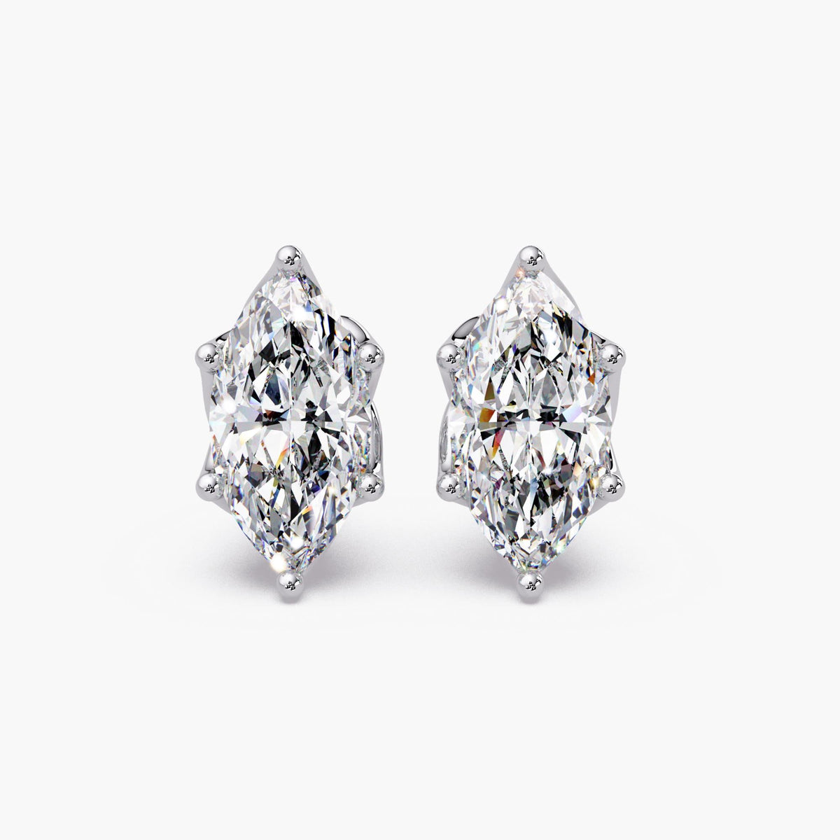 marquise lab diamond stud earrings 14k gold / marquise diamond studs 1 ctw 2 ctw 3 ctw 4 ctw / lab grown marquise diamond earrings IGI certified / marquise cut diamond stud earrings VS EF / 6 prong marquise diamond studs / elongated marquise diamond stud earrings / solitaire marquise diamond studs / everyday diamond stud earrings gold / stackable marquise stud earrings / first piercing diamond studs / second hole diamond studs