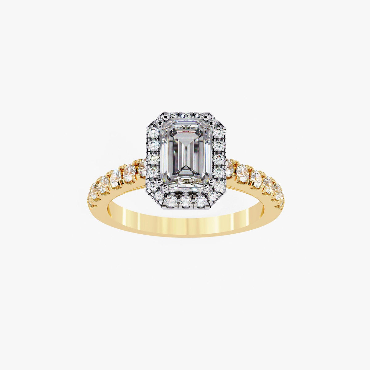 1.80 Ct Diamond Ring, 14K Diamond Ring, Lab Grown Diamond Ring, Emerald Diamond Ring, 14K Solid Gold Diamond Ring Emerald Cut Diamond Ring Bridal Emerald Cut, Everyday rings, Diamond Ring, Everyday Jewelry, Emerald Diamond, Minimalist rings