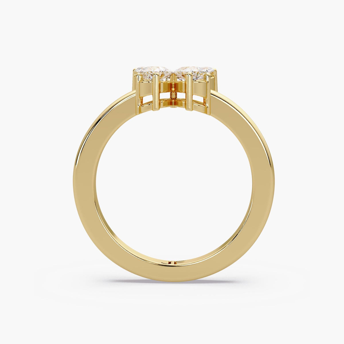 statement butterfly ring/stackable gold ring/diamond gift for women/everyday diamond ring/romantic jewelry