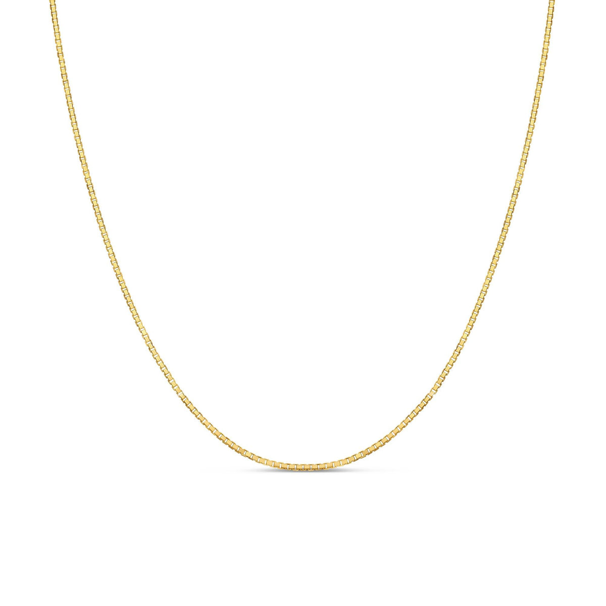 14K Box Chain Gold / Solid Gold Box Chain 0.9MM / 14K Gold Box Chain 20 / 14K Gold Adjustable Necklace / Classic Box Chain / Gold Chain for Charms / Thin Gold Box Chain / Gold Necklaces for Women 14KT / Solid 14K Box Chain Lobster