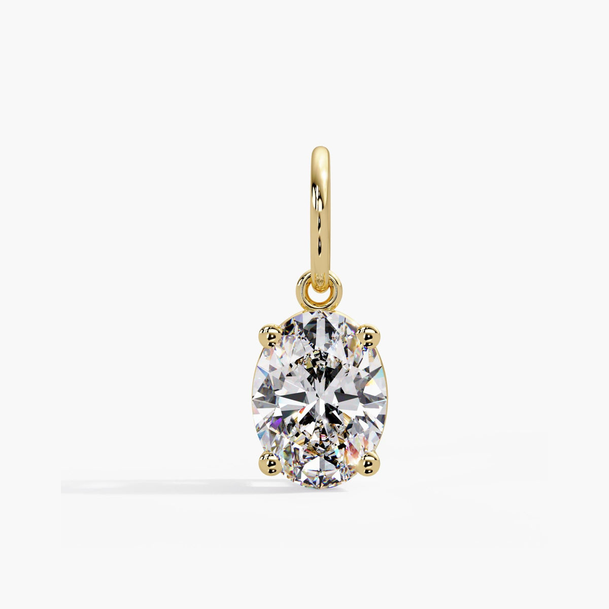 lab grown diamond pendant / oval solitaire necklace / solitaire diamond pendant / lab created diamond pendant oval / diamond pendant with chain / certified lab grown necklace / gold diamond pendant / 1 carat diamond solitaire necklace / oval lab grown necklace / lab grown diamond necklace