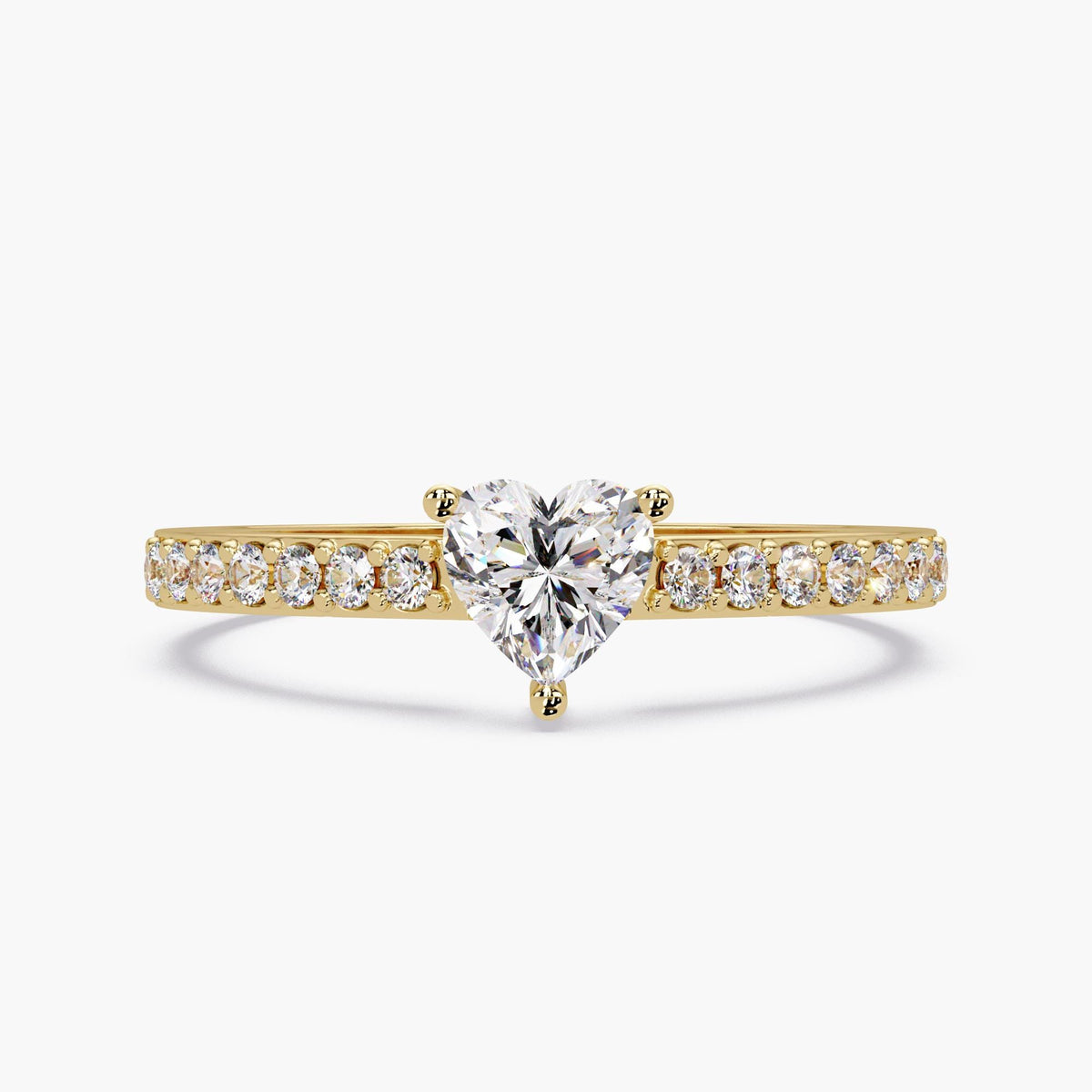 0.50Ct Lab Diamond Bezel Twisted Ring, 14k Solid Gold Solitaire Ring