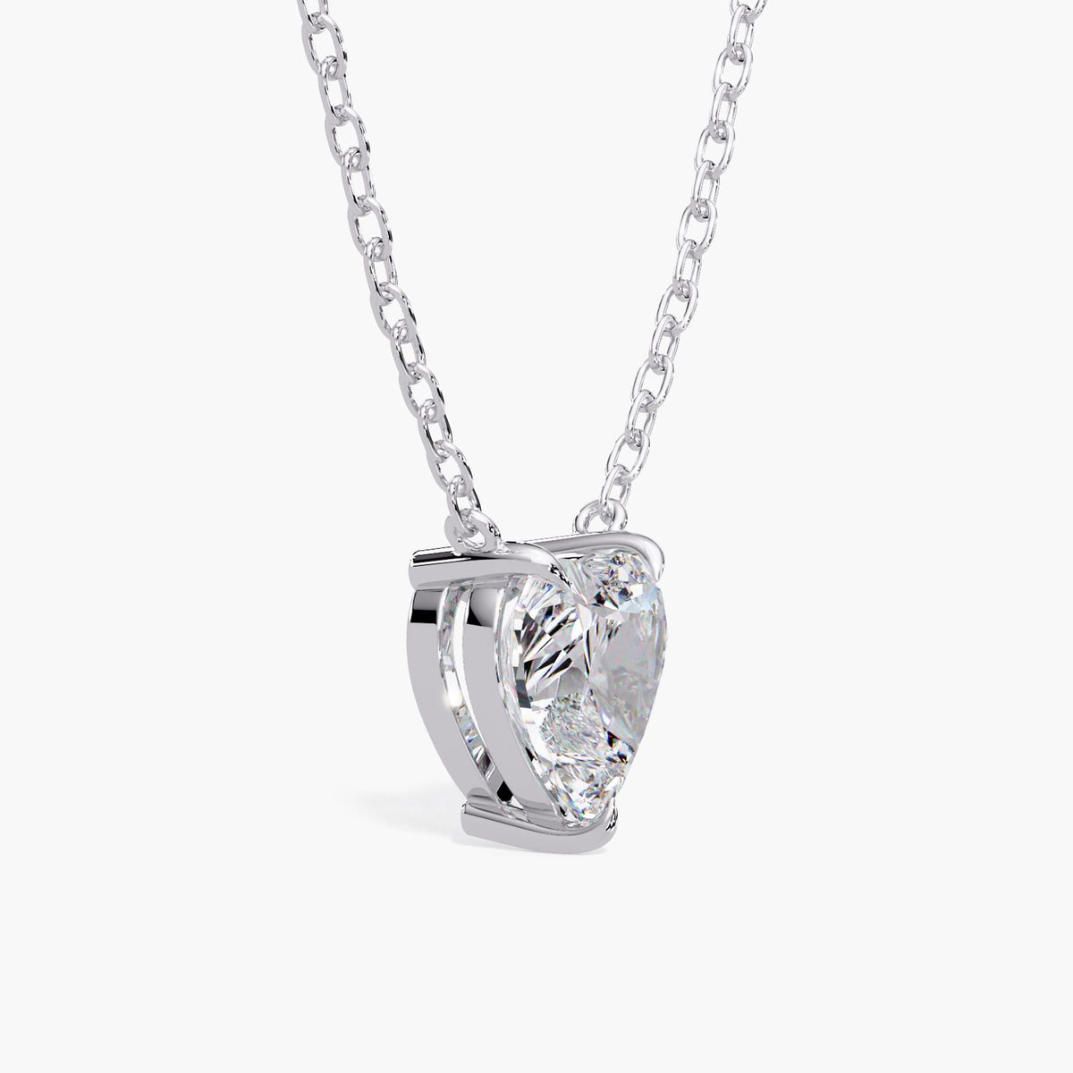 Lab Diamond Pendant 2 Carat / Solid Gold Diamond Necklace / Diamond Solitaire Pendant / Diamond Necklace