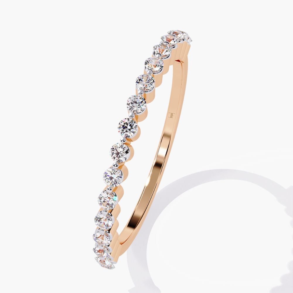Micro Pave Eternity Ring | Natural Diamond | 14K Gold