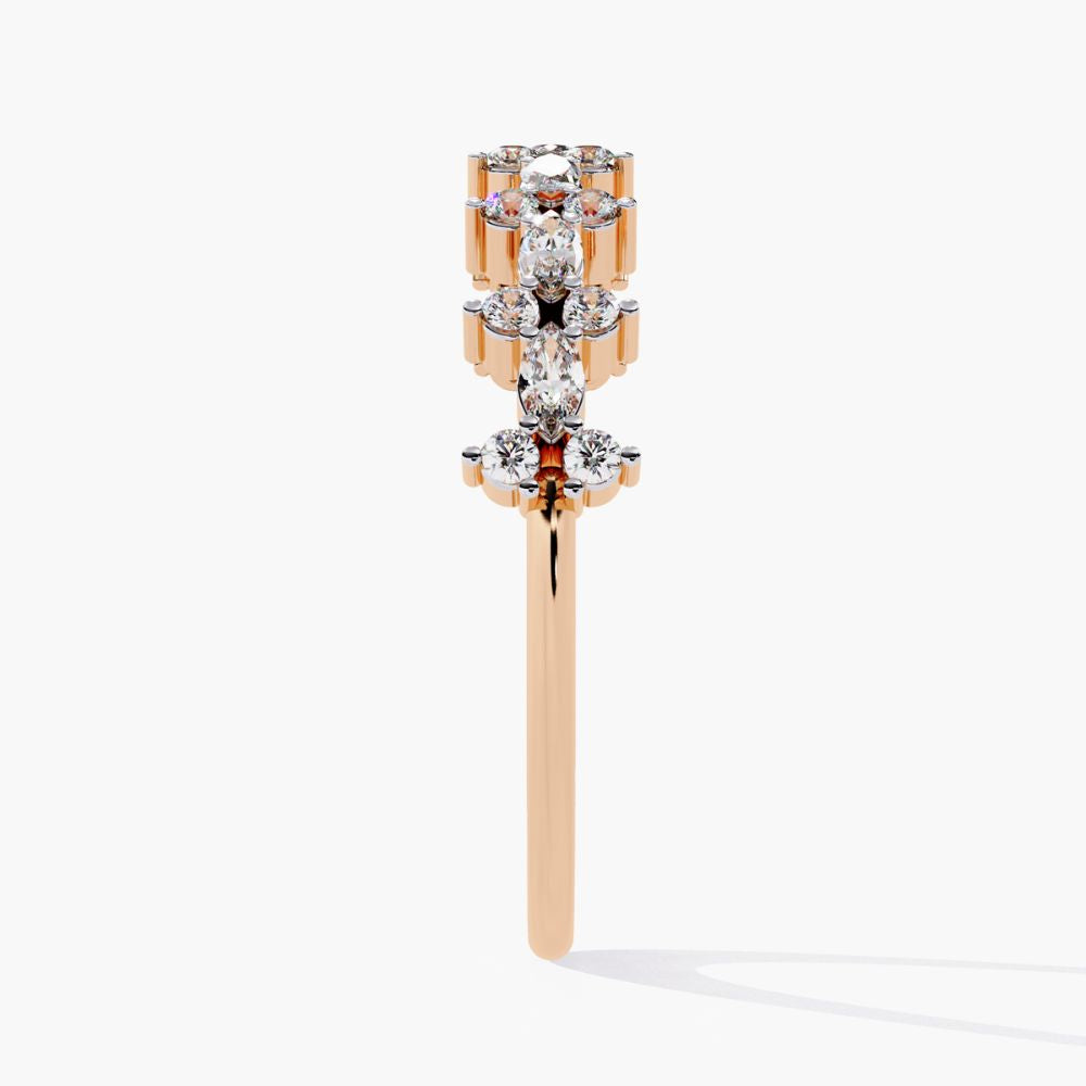 Marquise Eternity Ring | Lab Grown Diamond | 14K Gold
