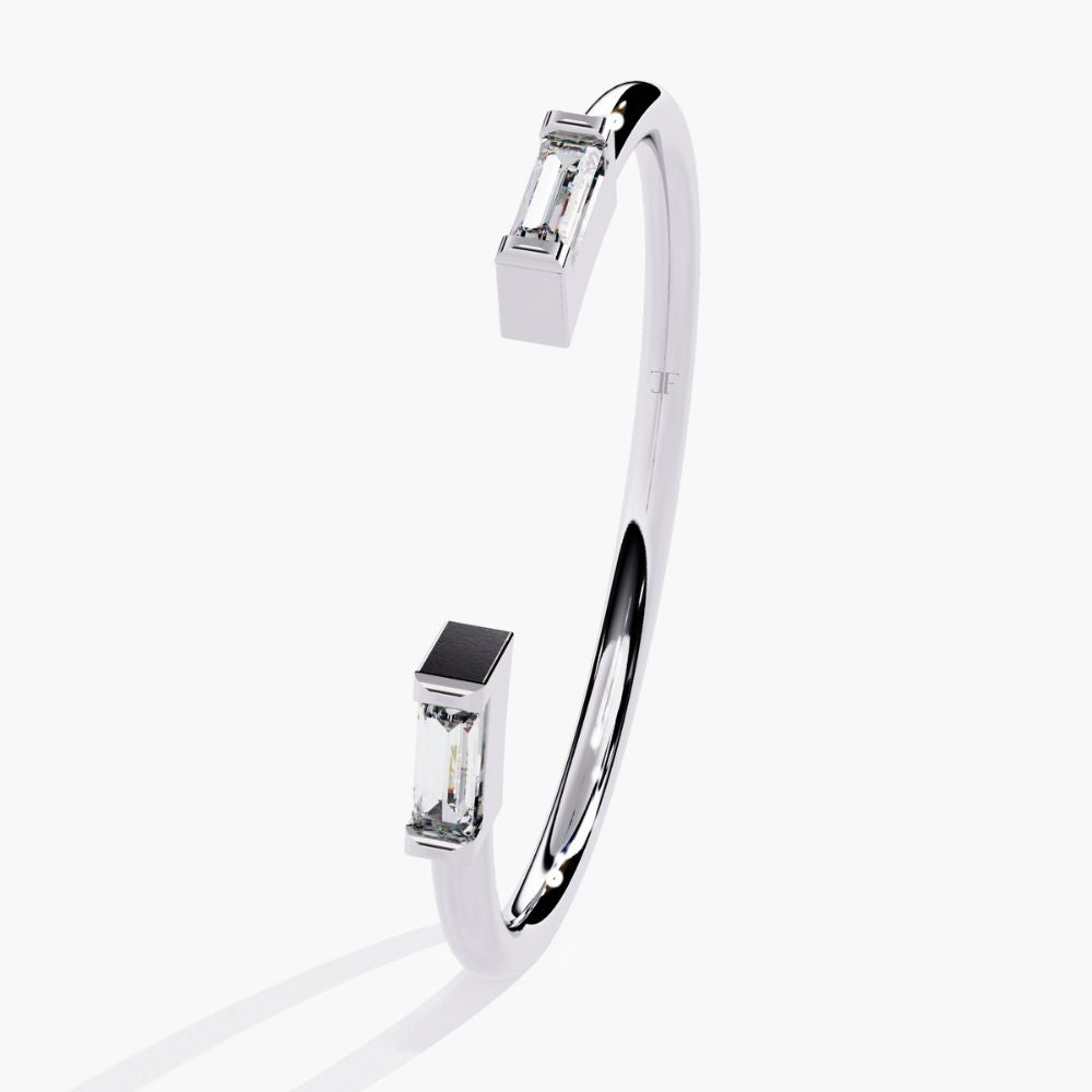 Duo Baguette Ring | Natural Diamond | 14K Gold