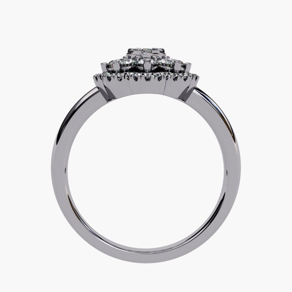 Floral Cluster Ring | Lab Grown Diamond | 14K Gold