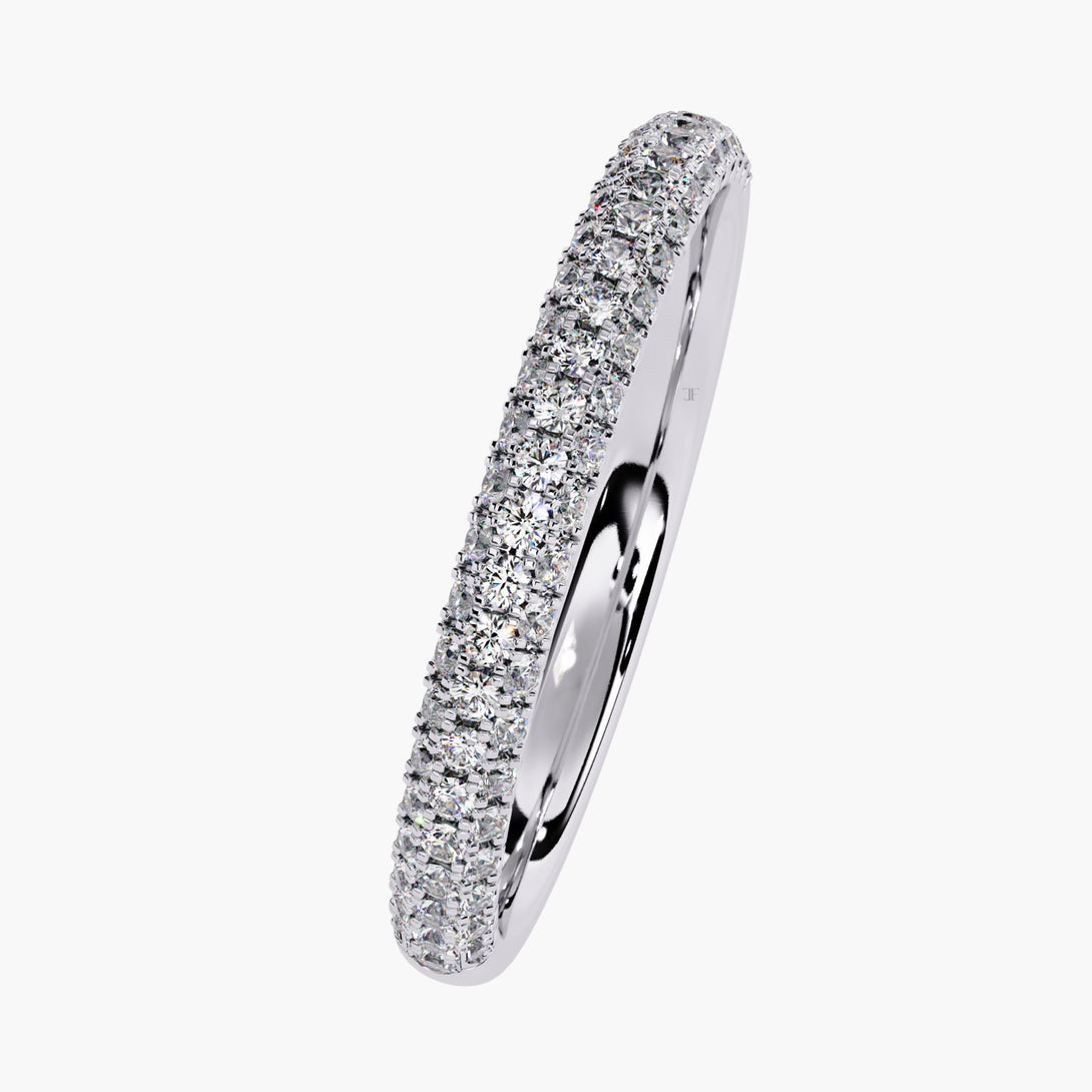 Half Eternity Band | Natural Diamond | 14K Gold