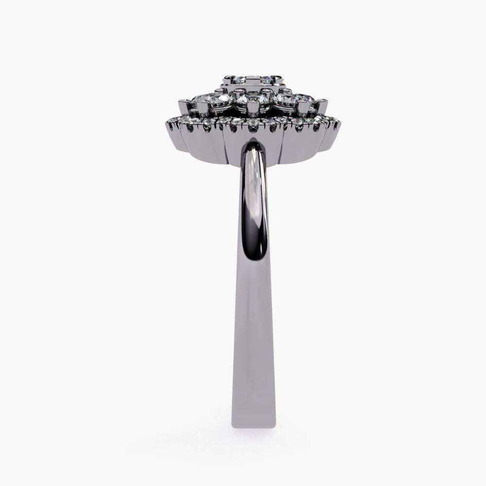 Floral Cluster Ring | Lab Grown Diamond | 14K Gold