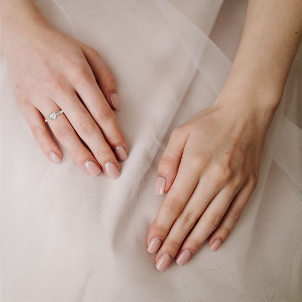 Heart Ring | Lab Grown Diamond Promise Ring | 14K Gold