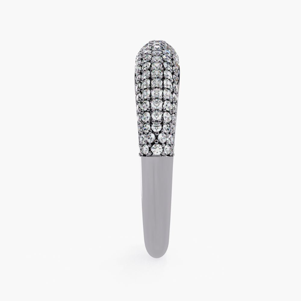 Diamond Dome Band Ring | Lab Grown Diamonds | 14K Gold