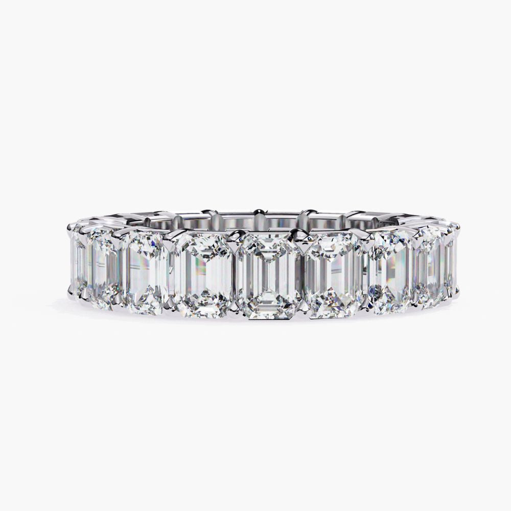 Emerald-Cut Eternity Band Ring | Lab Grown Diamond | 14K Gold