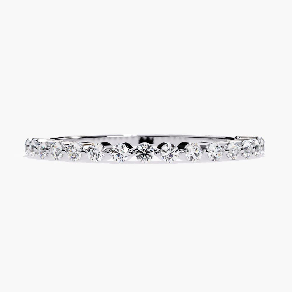 Micro Pave Eternity Ring | Natural Diamond | 14K Gold