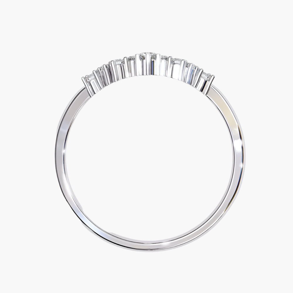 Tiara Natural Diamond Ring | Crown-Inspired | 14K Gold