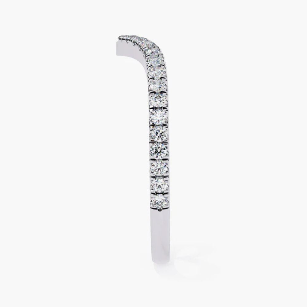 V Shaped Lab Grown Diamond Ring | 14K Gold Crown Ring