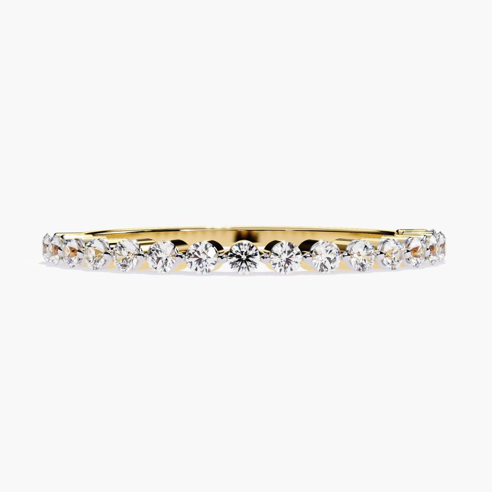Micro Pave Eternity Ring | Natural Diamond | 14K Gold