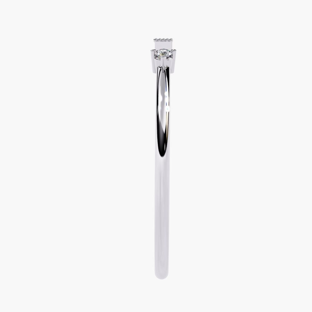 Dainty Baguette Ring | Natural Diamond | 14K Gold