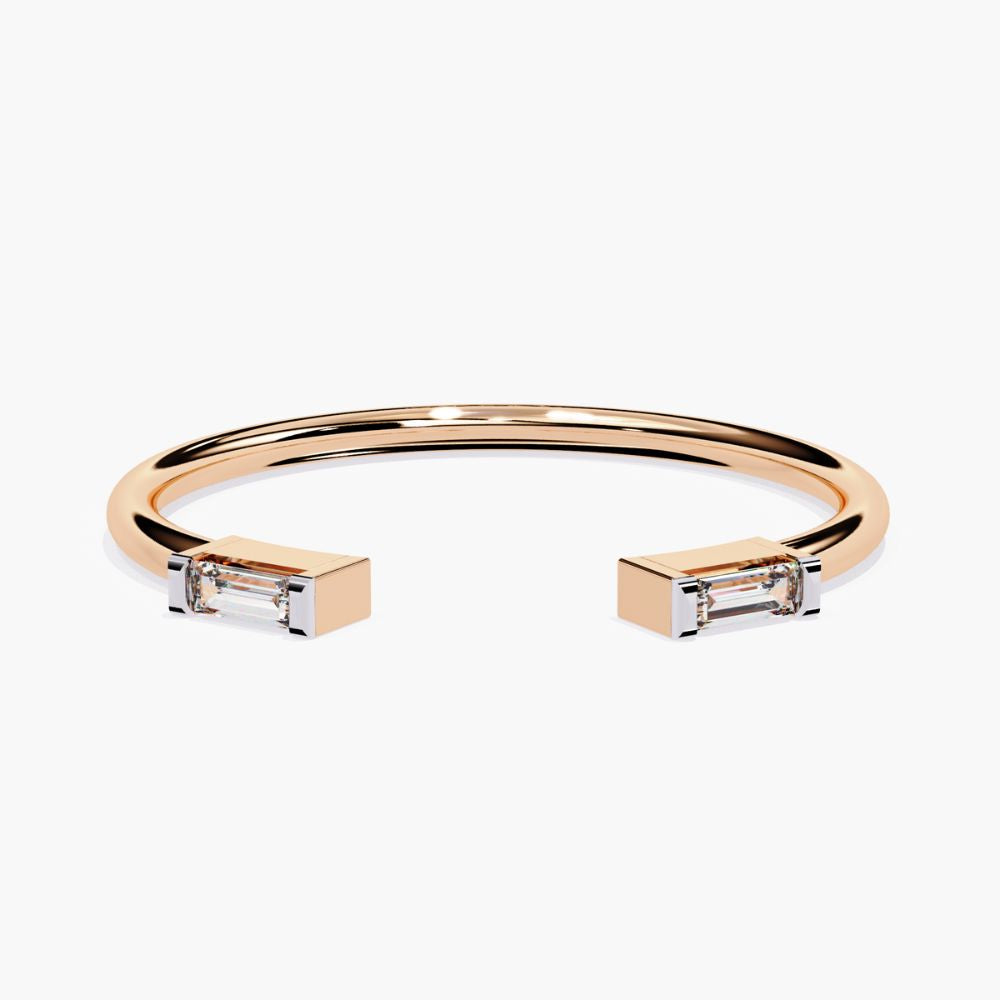 Duo Baguette Ring | Natural Diamond | 14K Gold