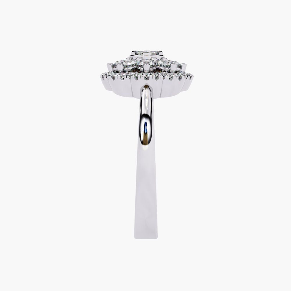 Floral Cluster Ring | Lab Grown Diamond | 14K Gold