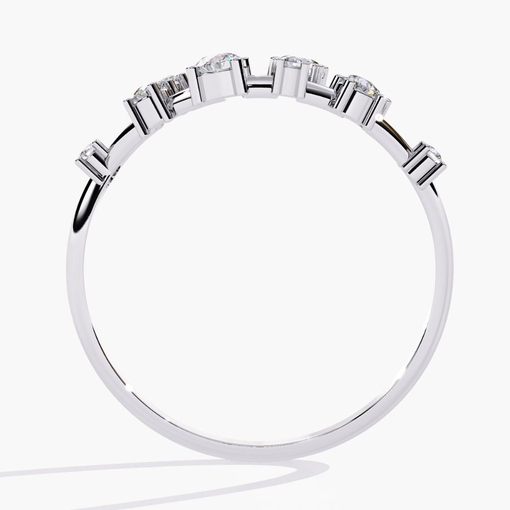 Crown Cluster Ring | Natural Diamond | 14K Gold