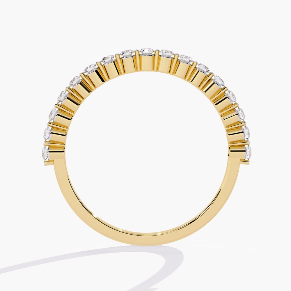 Micro Pave Eternity Ring | Natural Diamond | 14K Gold