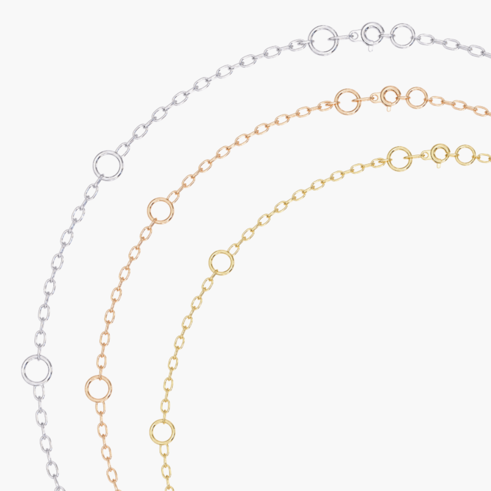 Delicate Oval Solitaire Lab Grown Diamond Necklace | 14K Gold