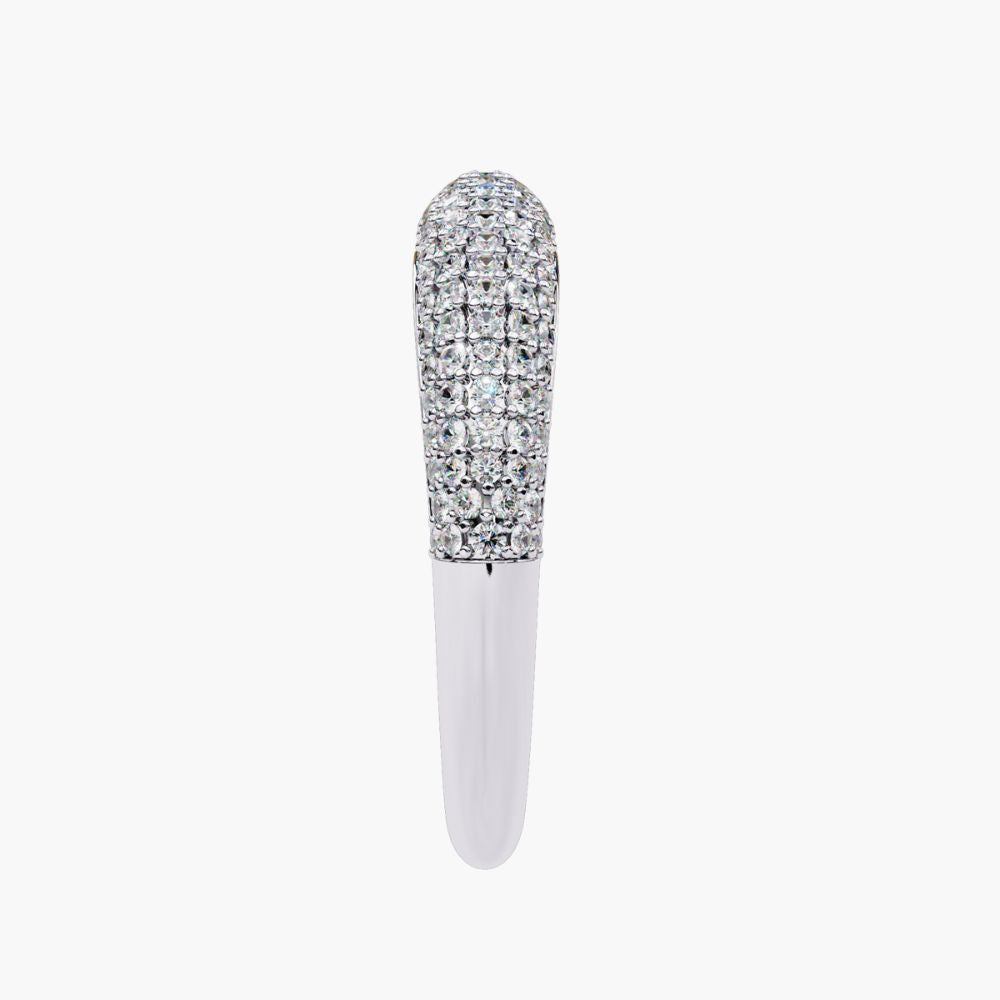 Diamond Dome Band Ring | Lab Grown Diamonds | 14K Gold