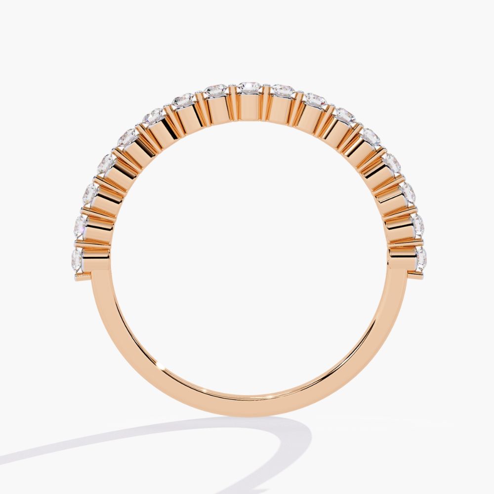 Micro Pave Eternity Ring | Natural Diamond | 14K Gold