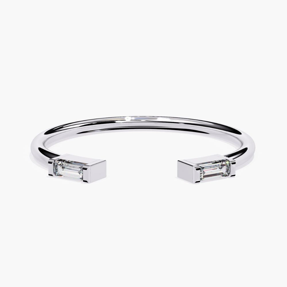 Duo Baguette Ring | Natural Diamond | 14K Gold