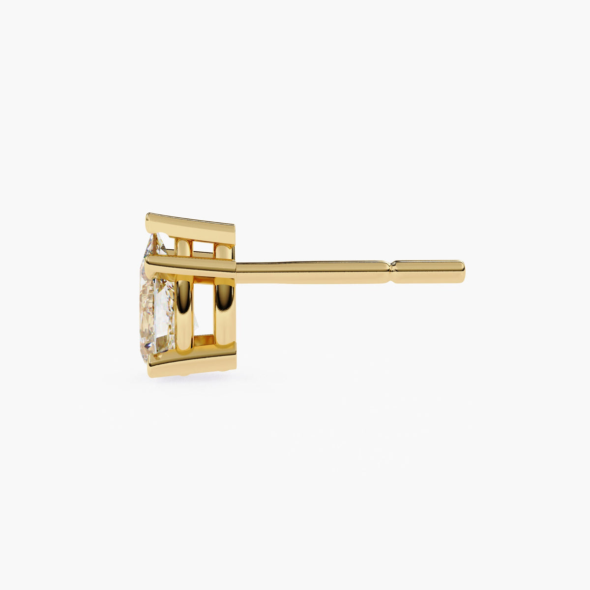 14K Gold Pear Lab Grown Diamond Stud Earrings, 0.50 CTW - 2 CTW