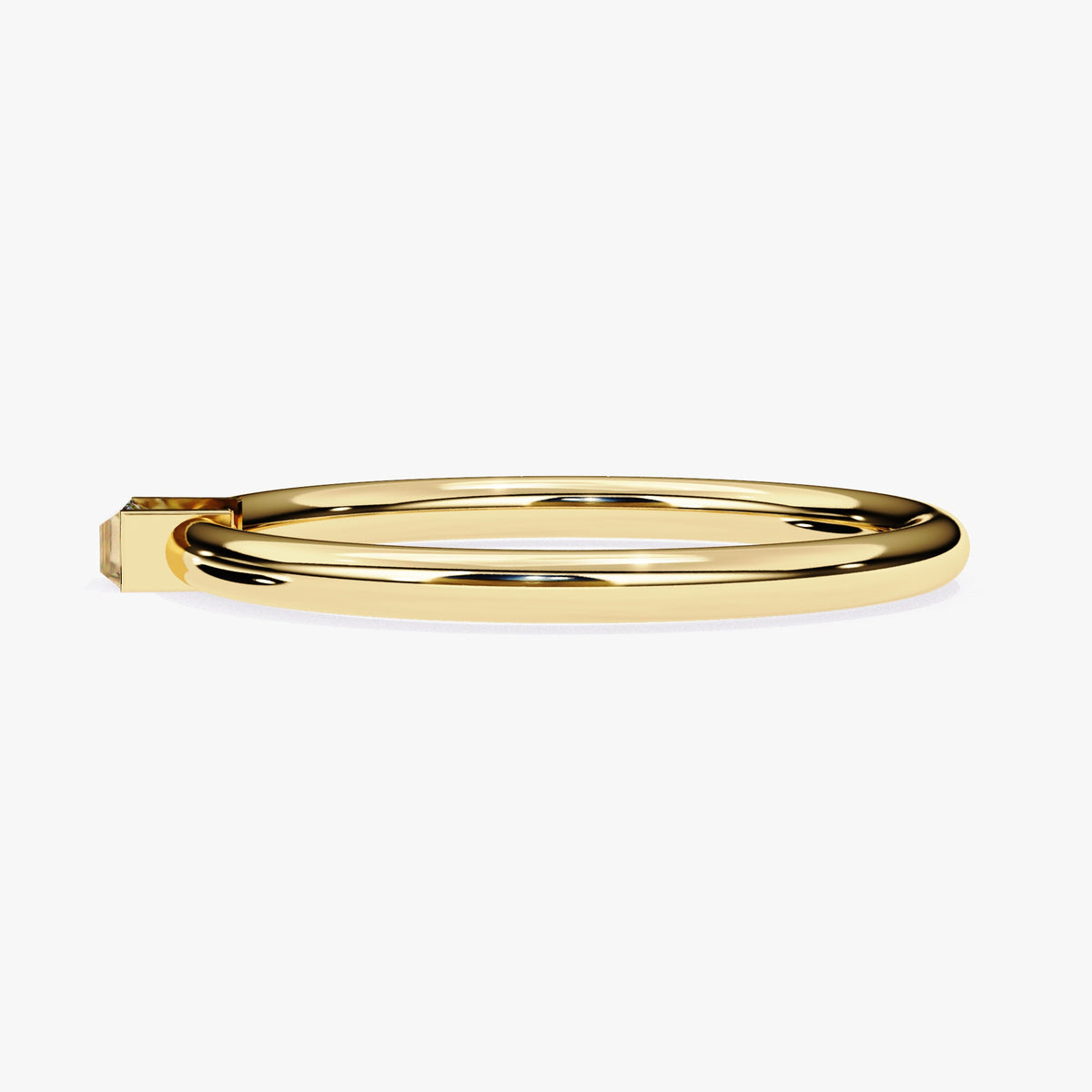0.10 CT Baguette Natural Diamond Ring, 14k Gold Band Ring, Dainty Diamond Ring, Half Bezel Setting Baguette Ring, Promise Ring, Stacking