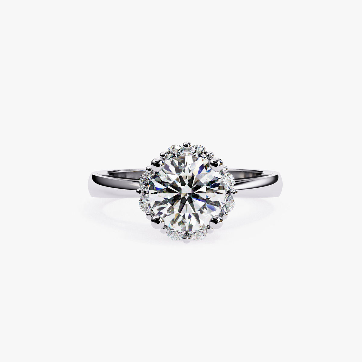 1.15 CTW Lab Grown Diamond Engagement Ring: 14k Gold Solitaire