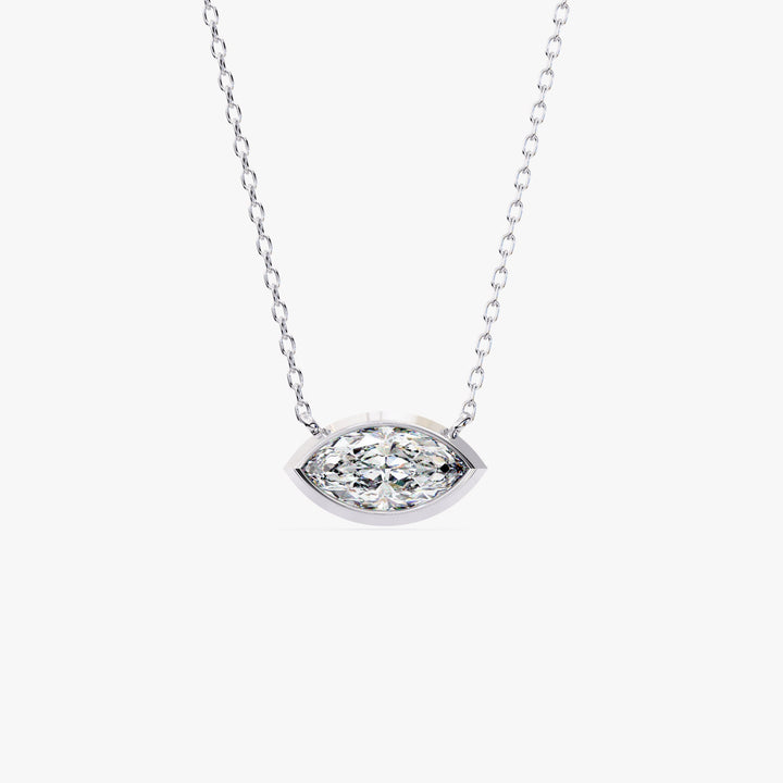 Marquise Cut Solitaire Pendant Necklace / Marquise Cut Lab Grown Diamond Necklaces for Women / 14K Solid Gold / Bridal Jewelry / 14K Yellow gold / 1 carat / white gold / rose gold

minimalist diamond, bridal diamond, dainty gold necklace, gifts