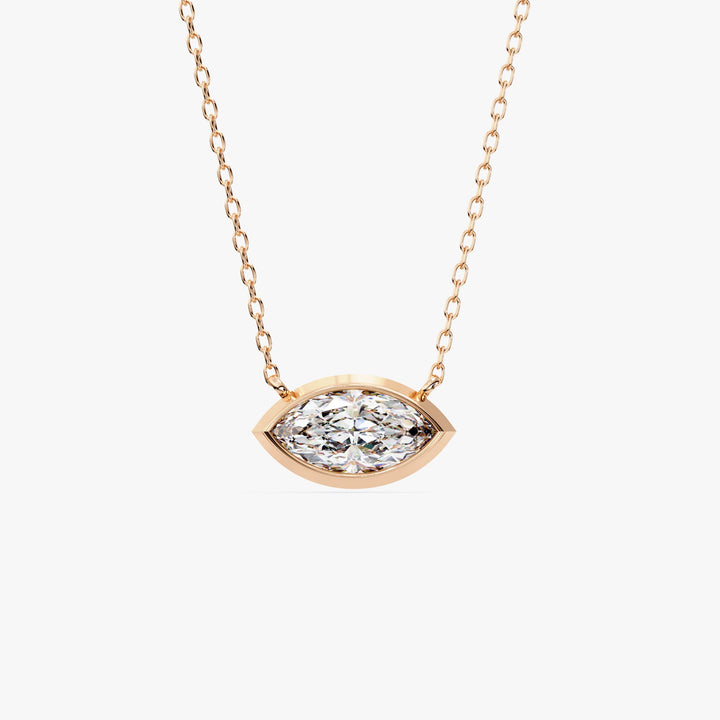 Marquise Cut Solitaire Pendant Necklace / Marquise Cut Lab Grown Diamond Necklaces for Women / 14K Solid Gold / Bridal Jewelry / 14K Yellow gold / 1 carat / white gold / rose gold

minimalist diamond, bridal diamond, dainty gold necklace, gifts